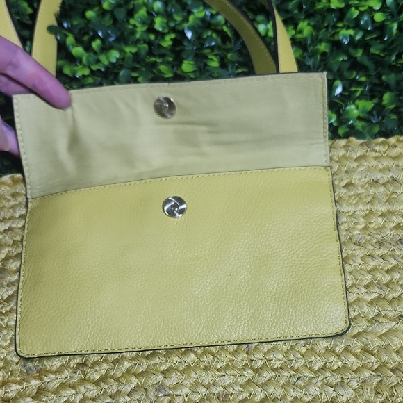 Yellow Woven Tote Bag - Picture 3 of 15